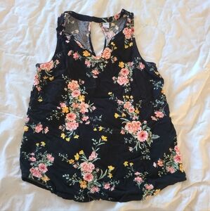 Floral Sleeveless Women's Top